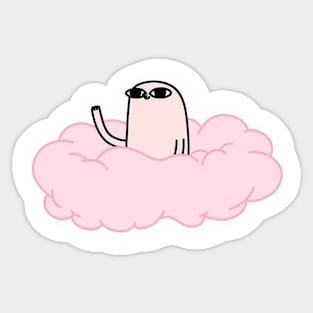 Ketnipz pink Clouds Sticker